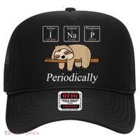 Funny Chemistry Nerdy Lazy Sloth I Nap Periodically Hat thumb 0