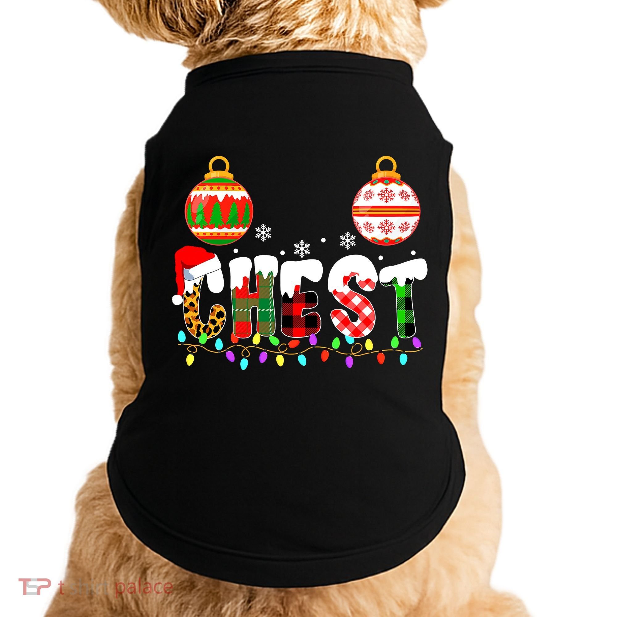 Funny Chest Nuts Couples Christmas Chestnuts Adult Matching Doggie Tank
