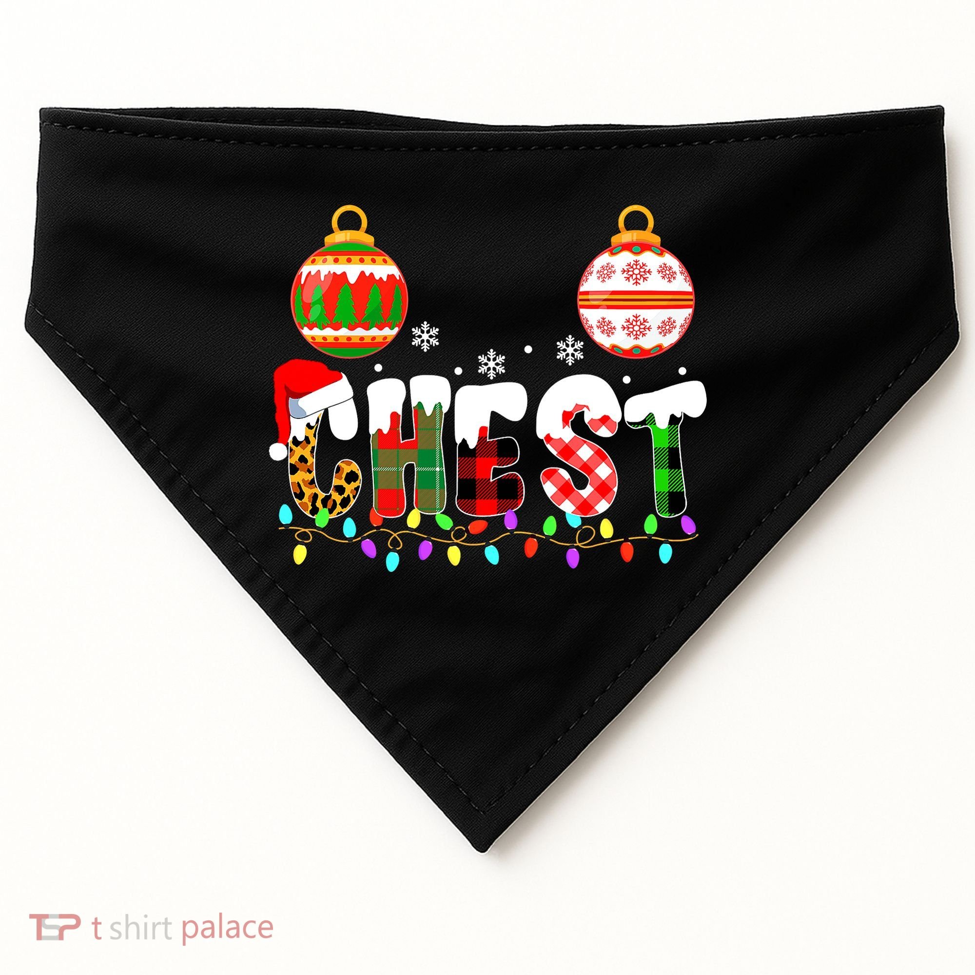Funny Chest Nuts Couples Christmas Chestnuts Adult Matching USA-Made Doggie Bandana
