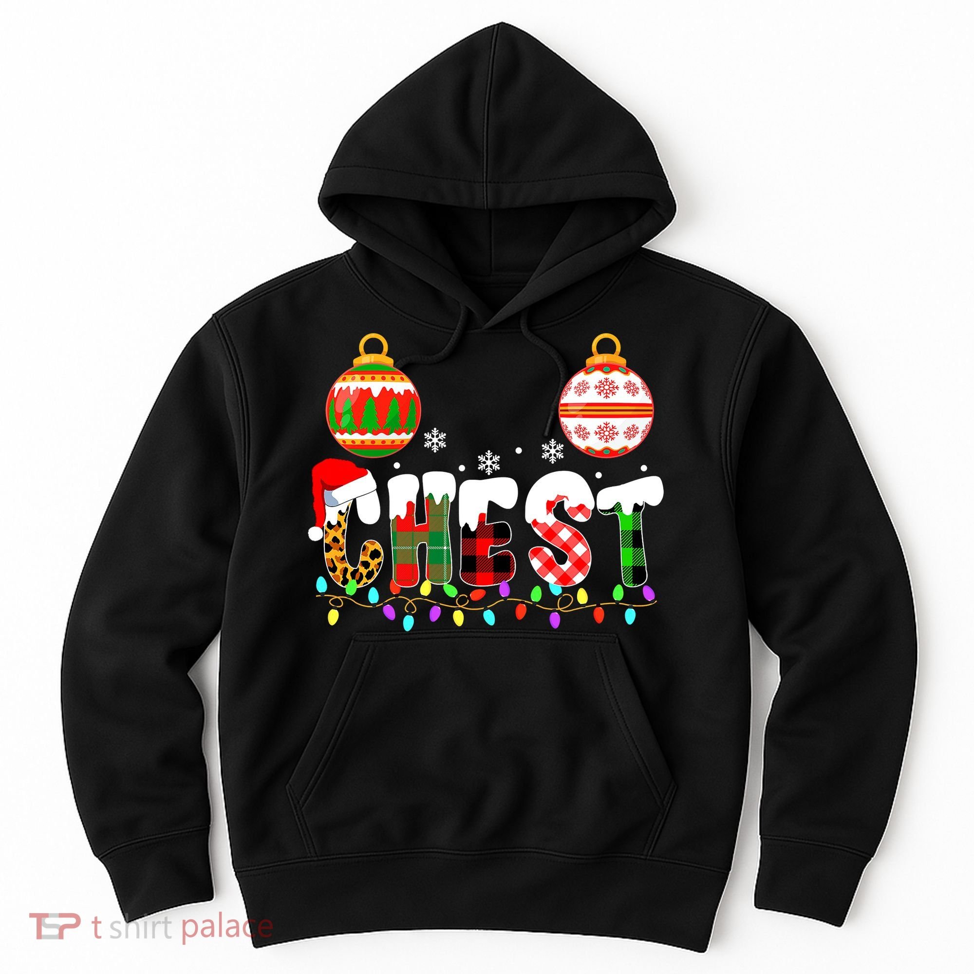 Funny Chest Nuts Couples Christmas Chestnuts Adult Matching Hoodie