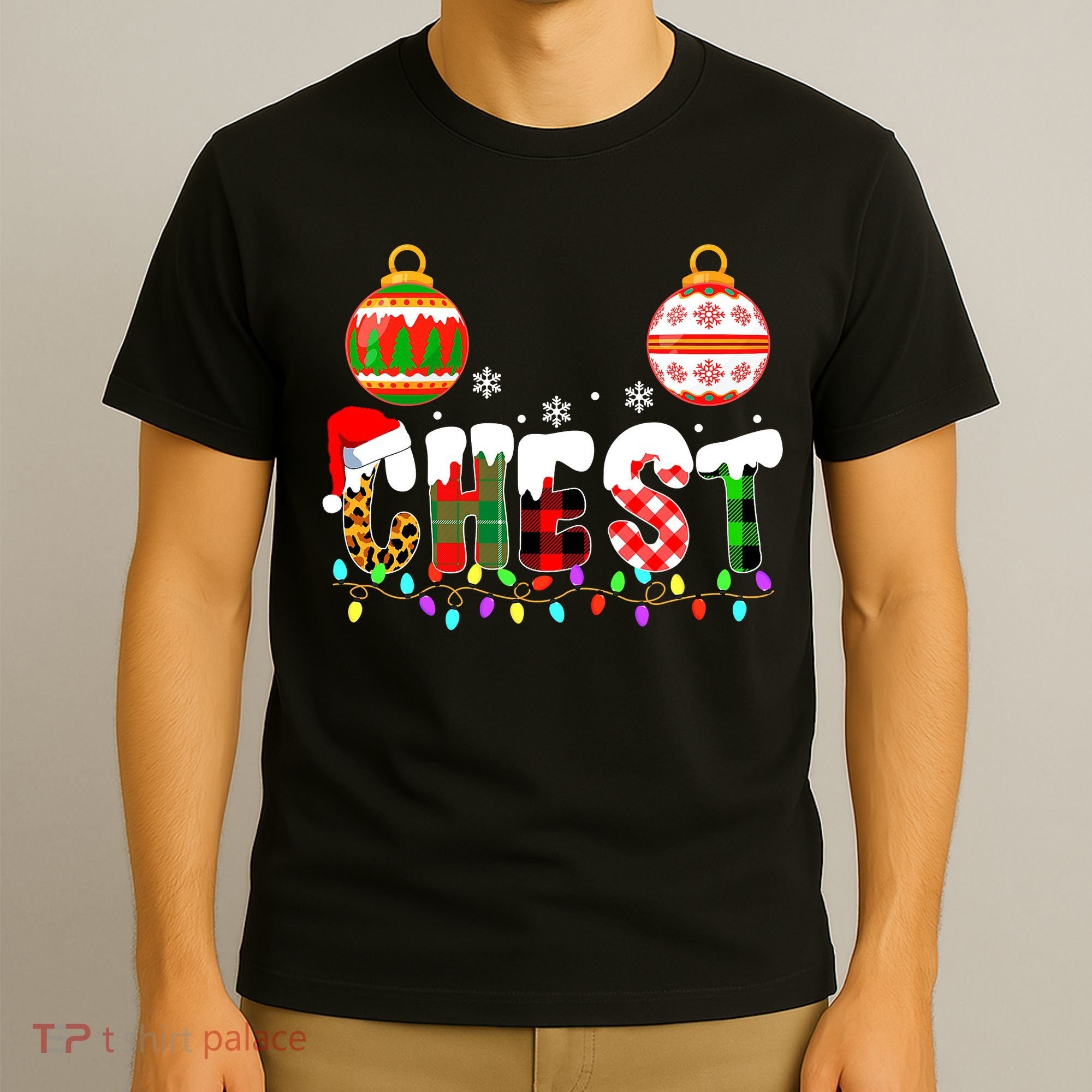 Funny Chest Nuts Couples Christmas Chestnuts Adult Matching T-Shirt
