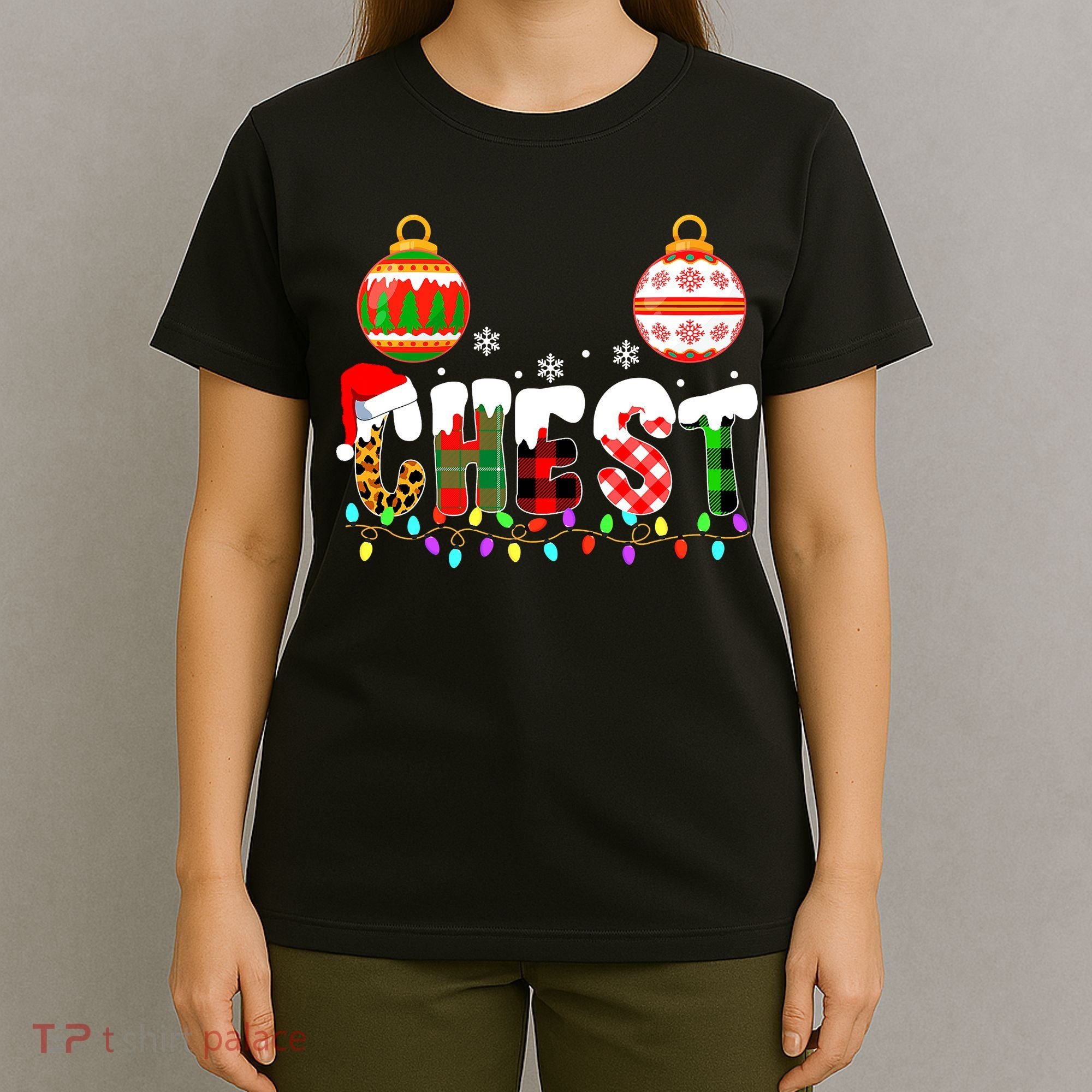 Funny Chest Nuts Couples Christmas Chestnuts Adult Matching T-Shirt