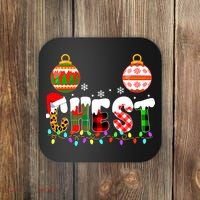 Funny Chest Nuts Couples Christmas Chestnuts Adult Matching Coaster thumb 0