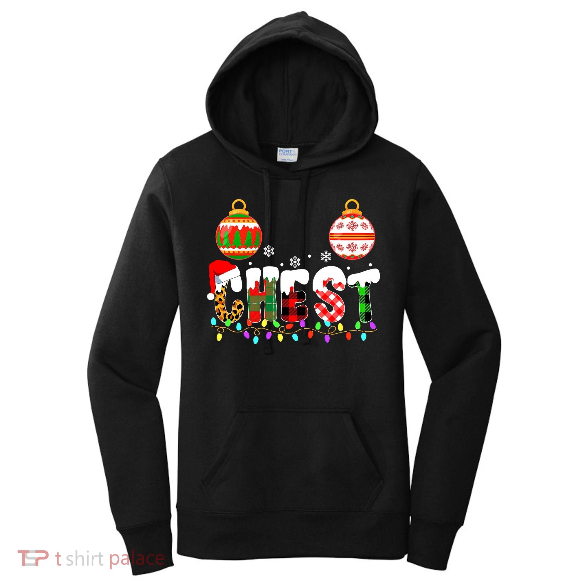 Funny Chest Nuts Couples Christmas Chestnuts Adult Matching Women's Hoodie