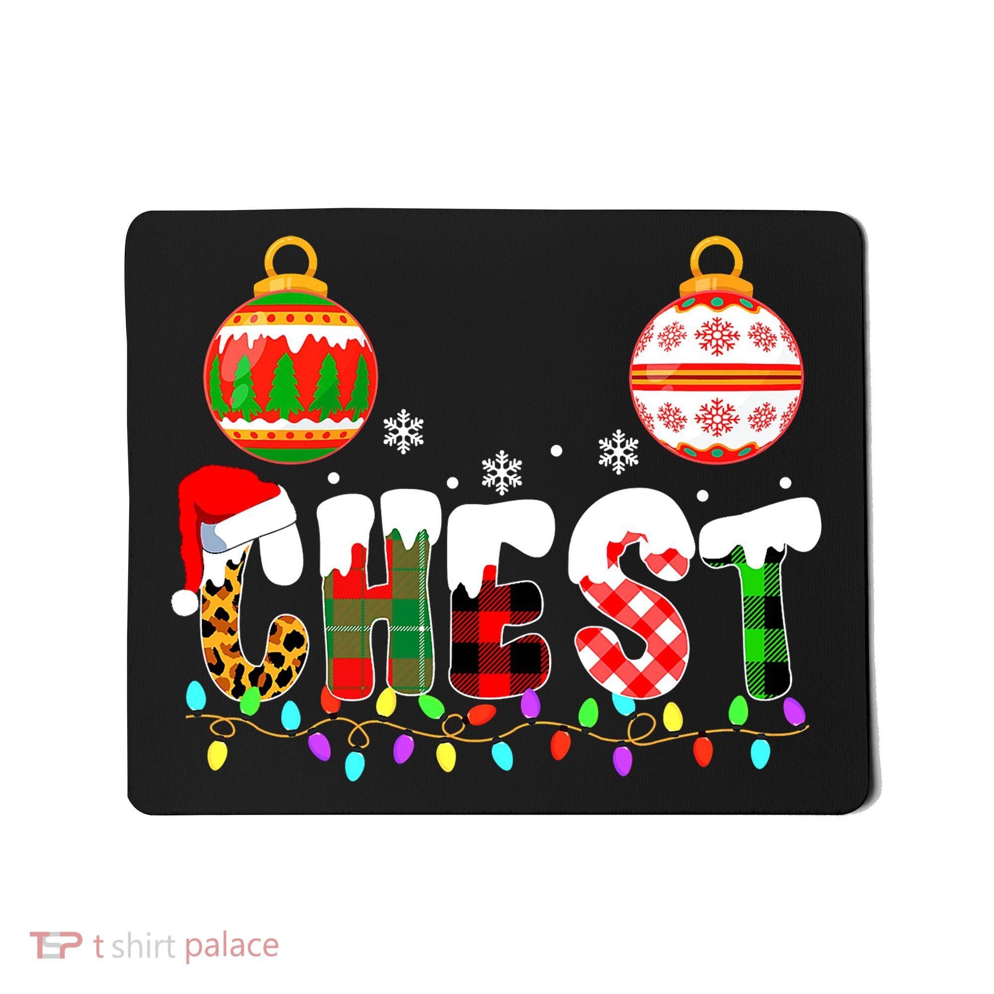 Funny Chest Nuts Couples Christmas Chestnuts Adult Matching Mousepad
