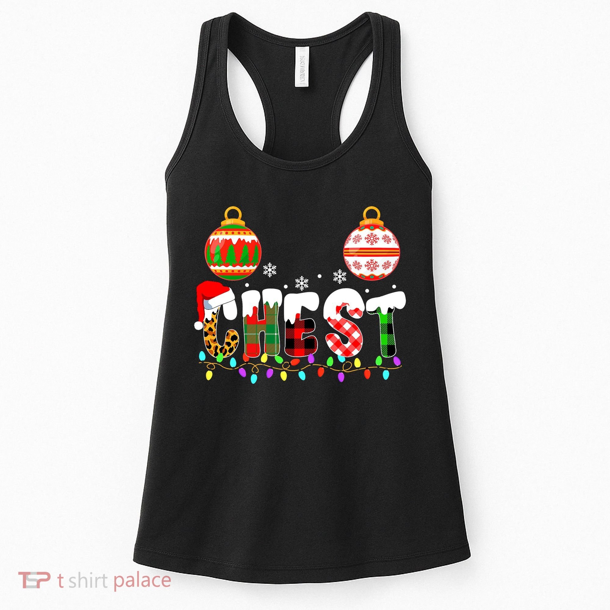 Funny Chest Nuts Couples Christmas Chestnuts Adult Matching Women's Tank Top