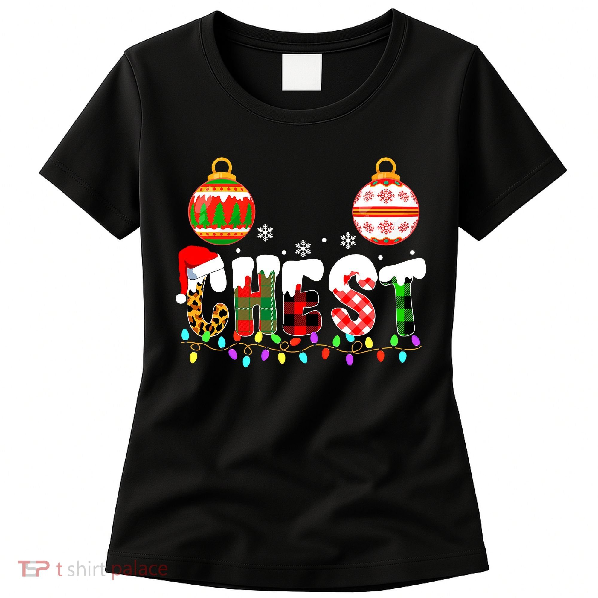 Funny Chest Nuts Couples Christmas Chestnuts Adult Matching Women's T-Shirt