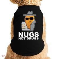 Funny Chicken Nuggets Nugs Not Drugs Doggie Tank thumb 0