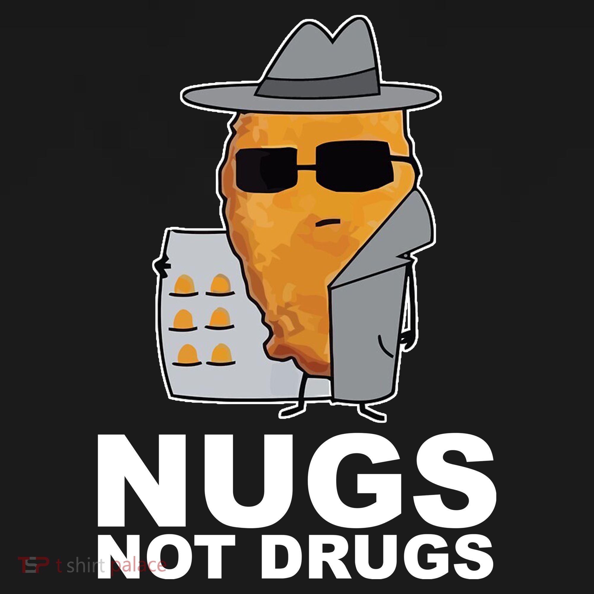 Funny Chicken Nuggets Nugs Not Drugs Bucket Hat