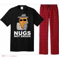 Funny Chicken Nuggets Nugs Not Drugs Pajama Set thumb 0
