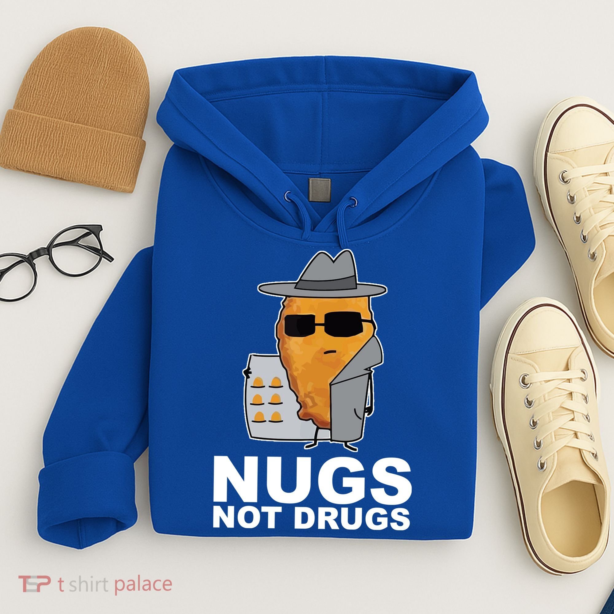 Funny Chicken Nuggets Nugs Not Drugs Hoodie