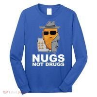 Funny Chicken Nuggets Nugs Not Drugs Long Sleeve Shirt thumb 0
