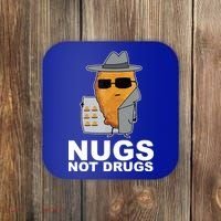 Funny Chicken Nuggets Nugs Not Drugs Coaster thumb 0