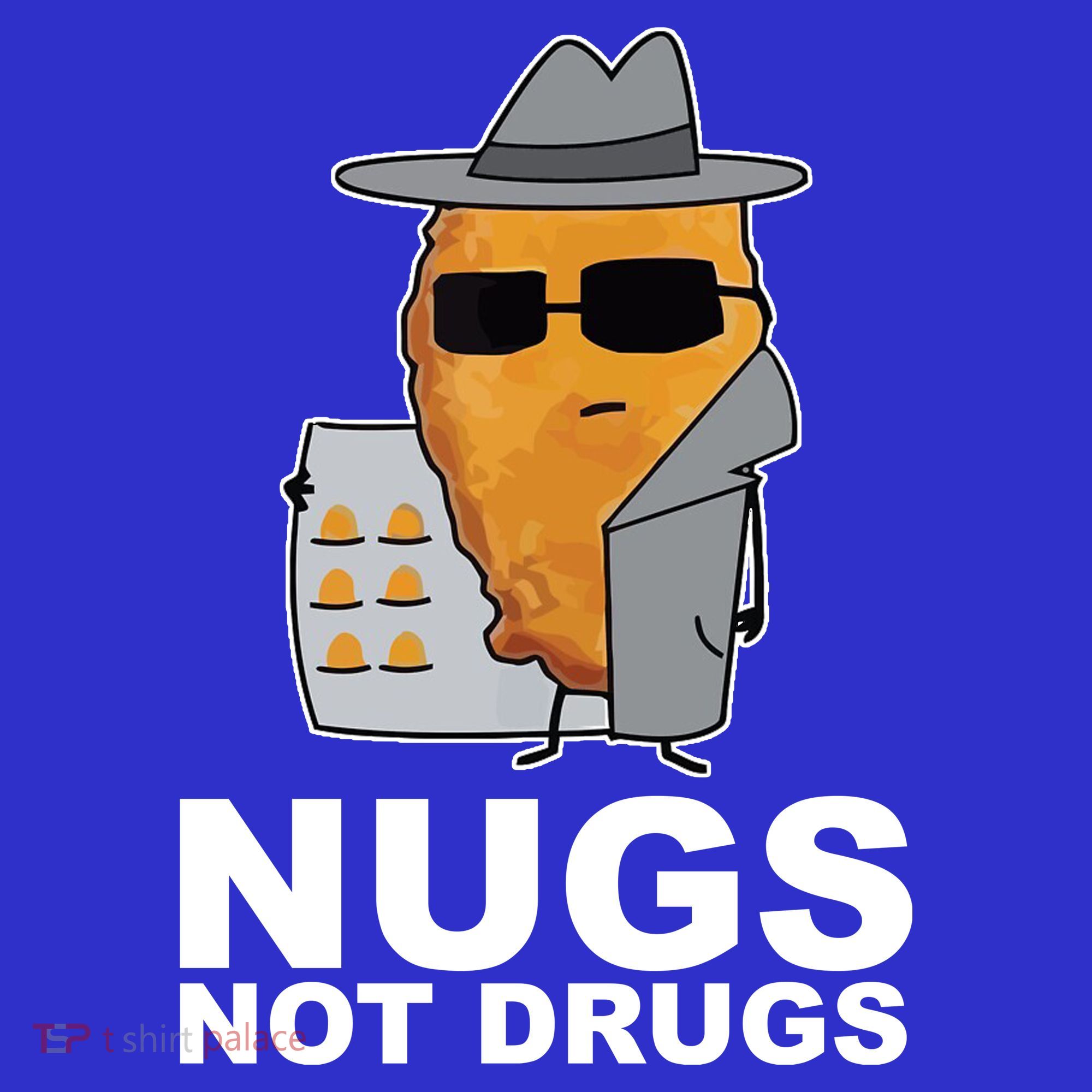 Funny Chicken Nuggets Nugs Not Drugs Mousepad