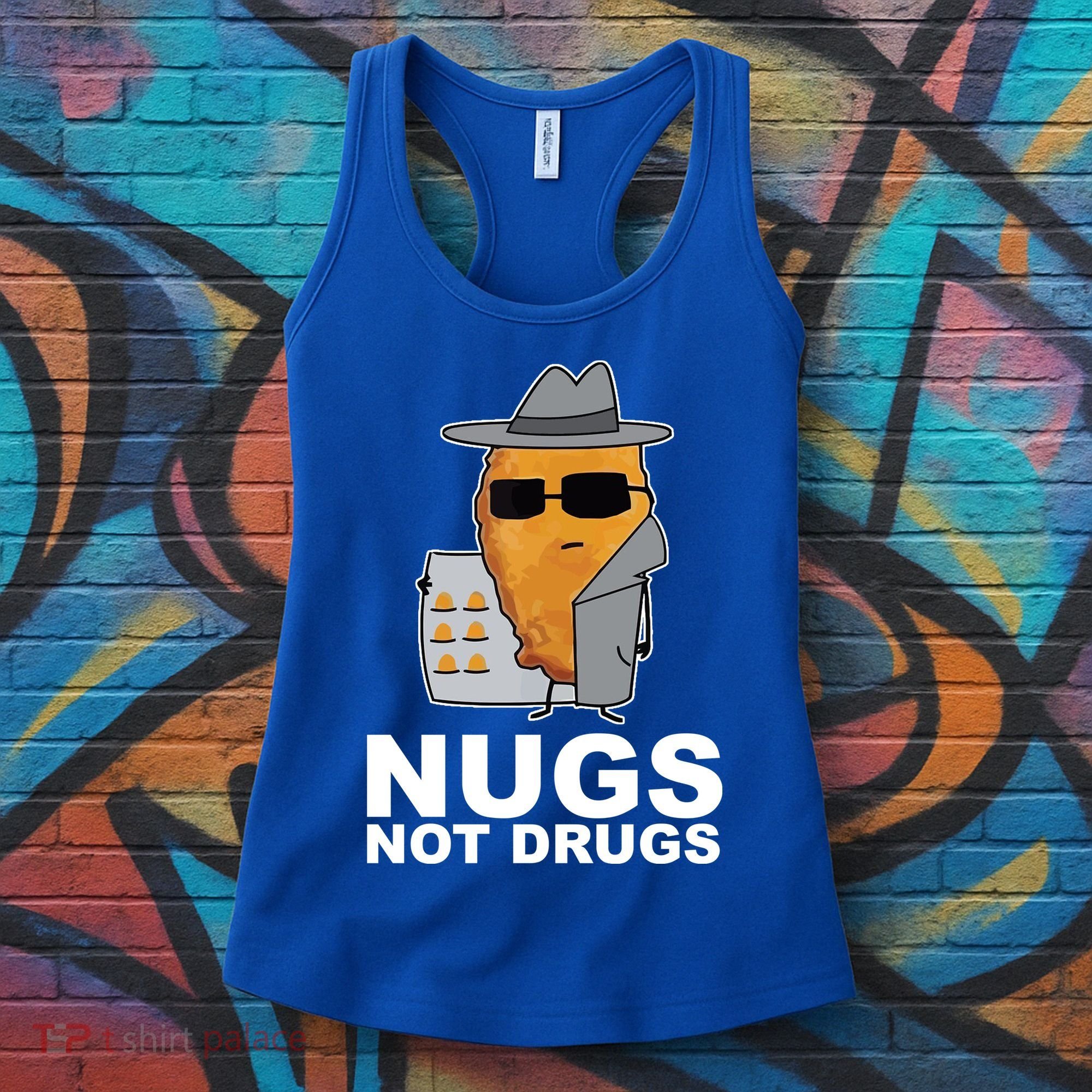 Funny Chicken Nuggets Nugs Not Drugs Women's Tank Top