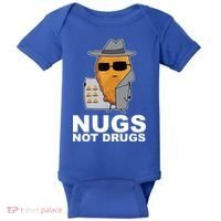 Funny Chicken Nuggets Nugs Not Drugs Baby Bodysuit thumb 0