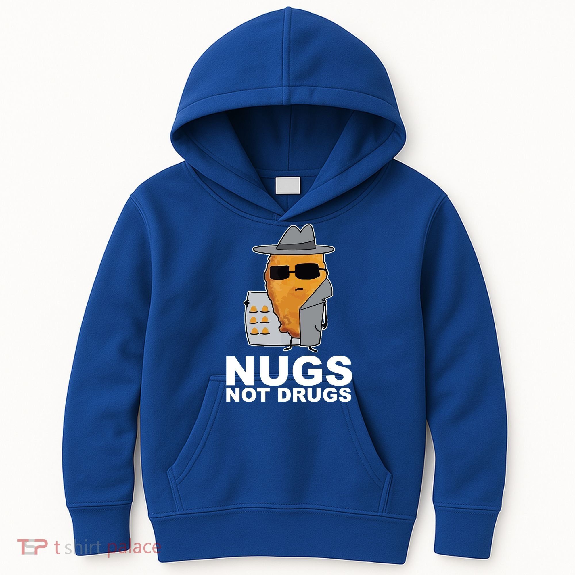 Funny Chicken Nuggets Nugs Not Drugs Kids Hoodie