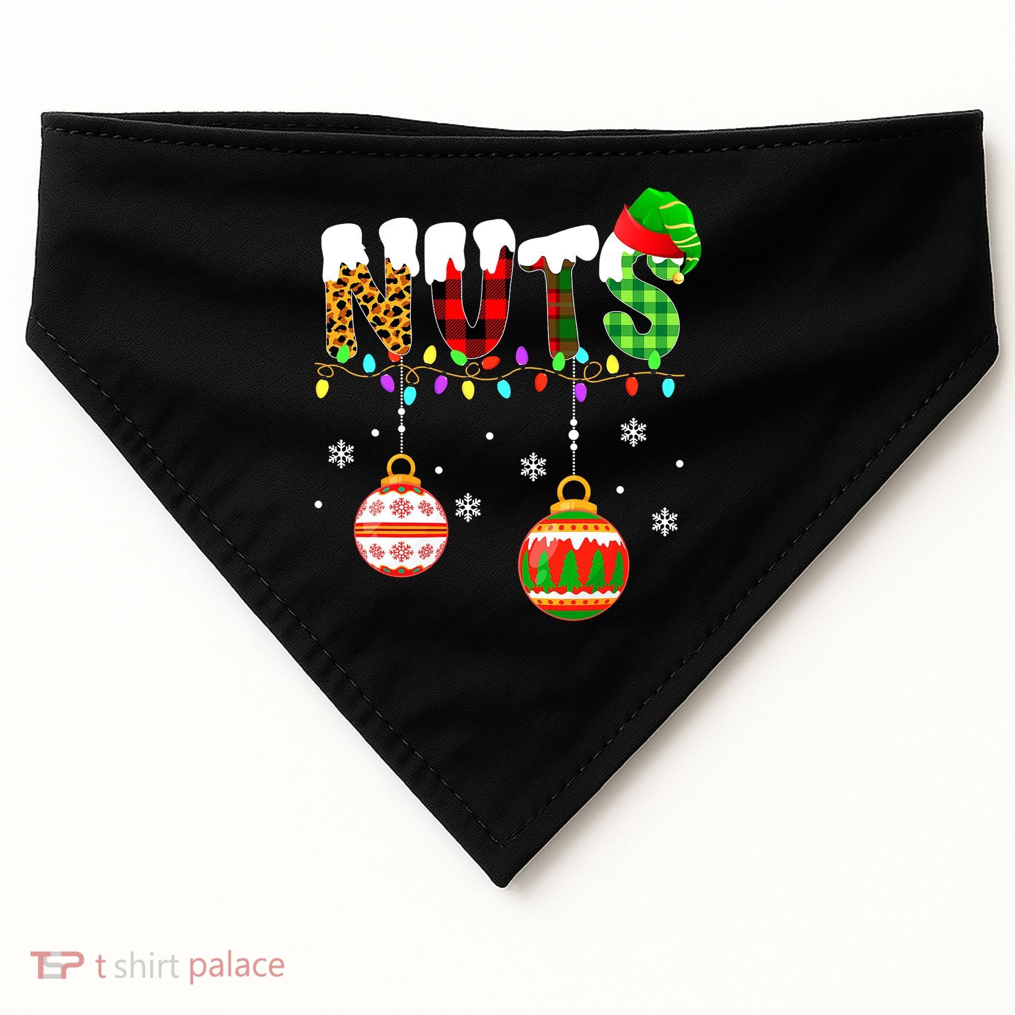 Funny Chest Nuts Couples Christmas Chestnuts Adult Matching USA-Made Doggie Bandana