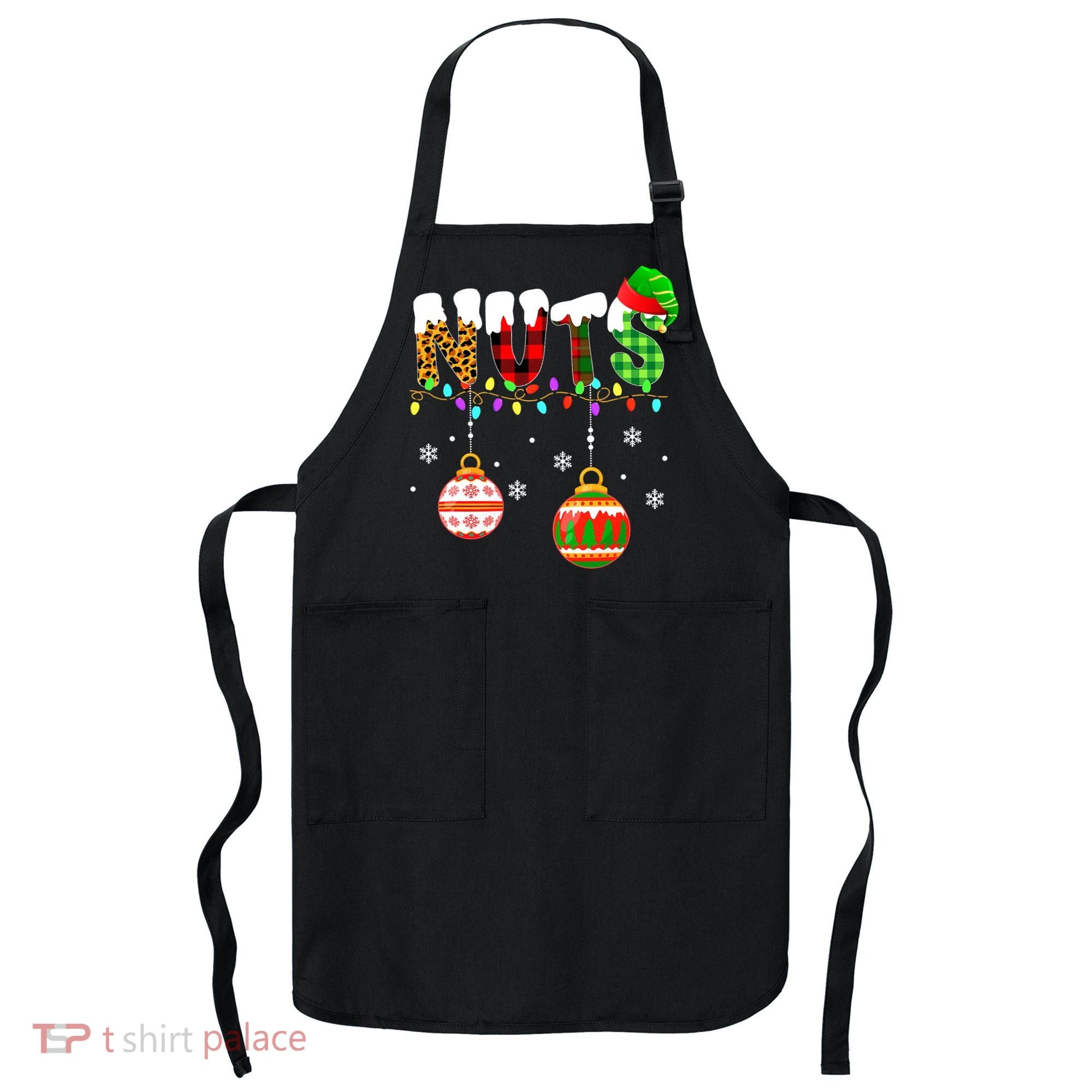 Funny Chest Nuts Couples Christmas Chestnuts Adult Matching Apron