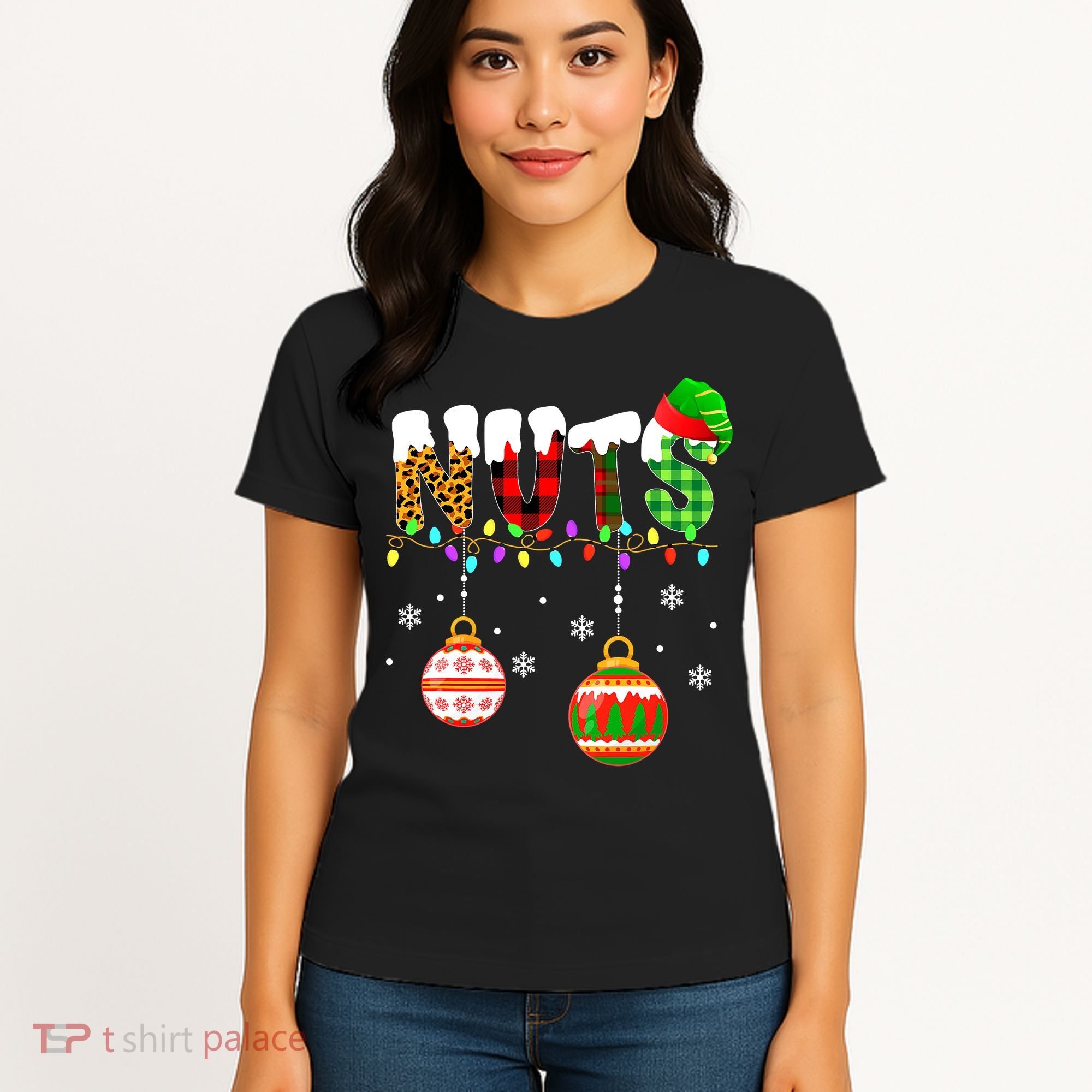 Funny Chest Nuts Couples Christmas Chestnuts Adult Matching Women's T-Shirt