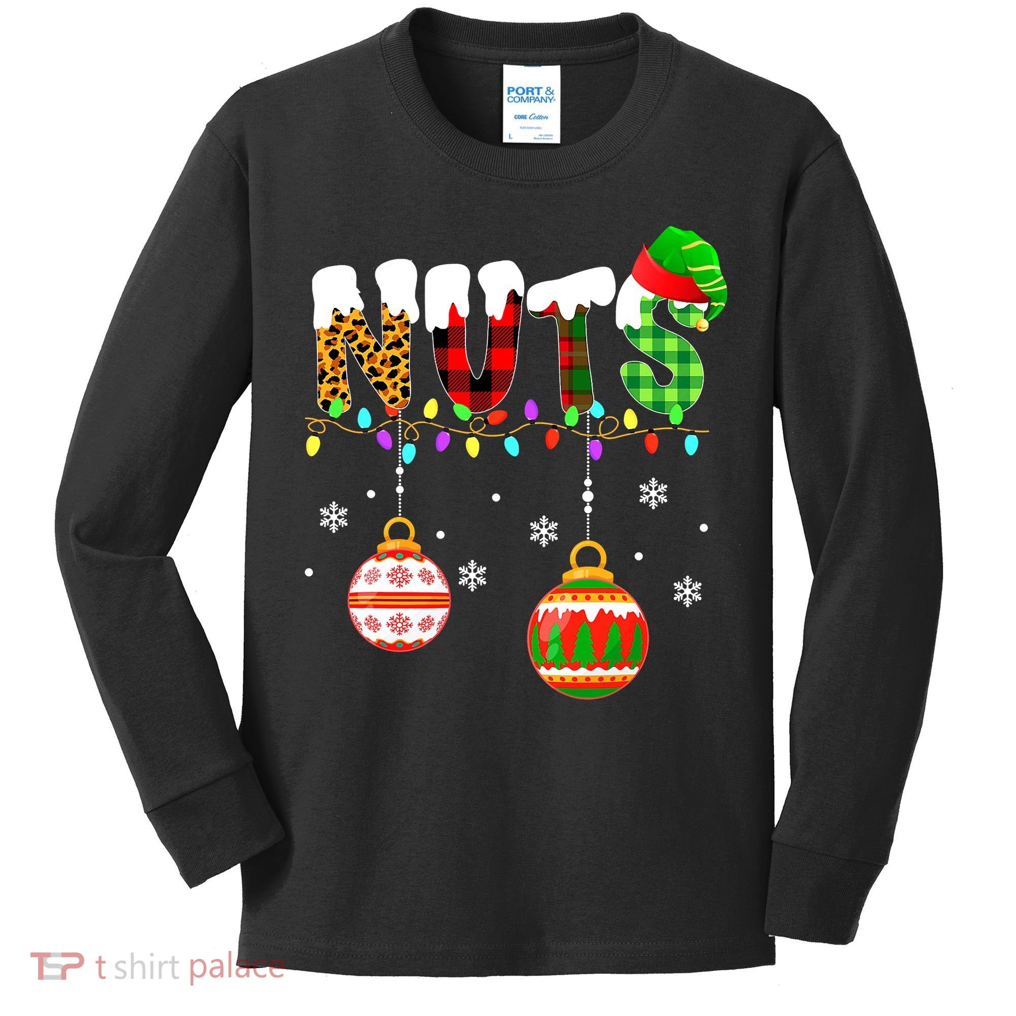 Funny Chest Nuts Couples Christmas Chestnuts Adult Matching Kids Long Sleeve Shirt