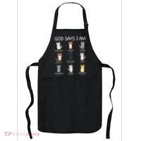 Funny Cat Ns God Says I Am Christian Cat Lover Apron thumb 0