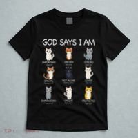 Funny Cat Ns God Says I Am Christian Cat Lover T-Shirt thumb 5