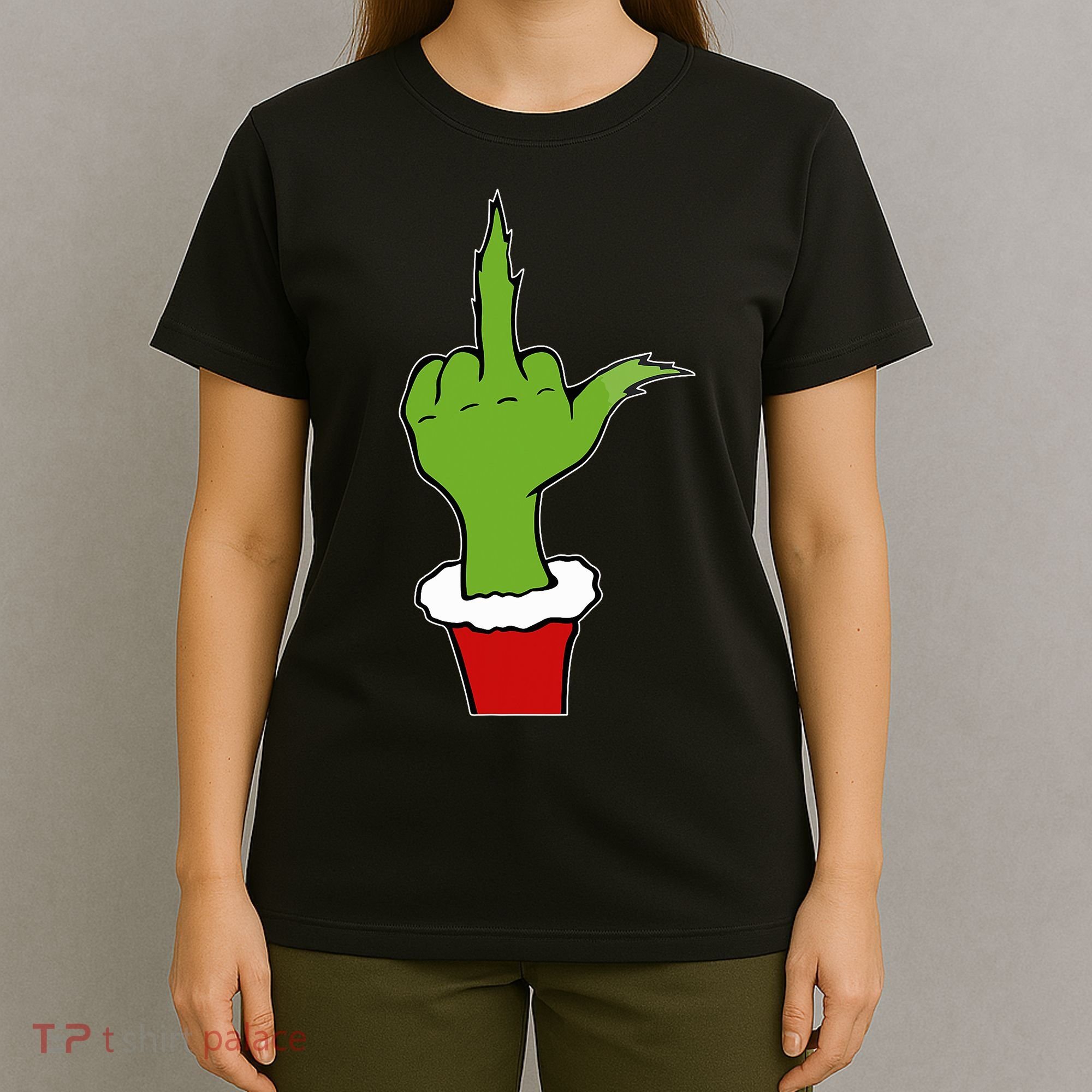 Funny Christmas Naughty Elf Adult Humor Anti Christmas T-Shirt