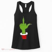 Funny Christmas Naughty Elf Adult Humor Anti Christmas Women's Tank Top thumb 0