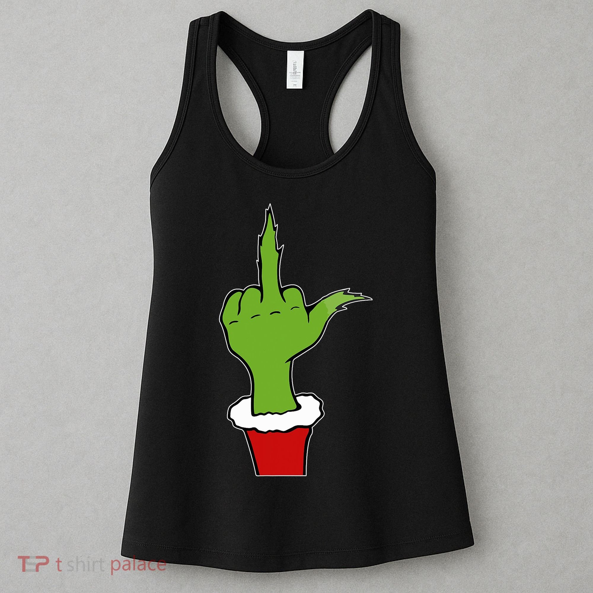 Funny Christmas Naughty Elf Adult Humor Anti Christmas Women's Tank Top
