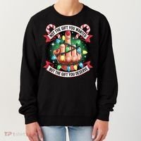 Funny Christmas Not The Gift You Wanted Middle Finger Women's Sweatshirt thumb 0