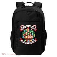 Funny Christmas Not The Gift You Wanted Middle Finger Backpack thumb 0