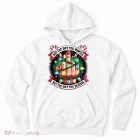 Funny Christmas Not The Gift You Wanted Middle Finger Hoodie thumb 0