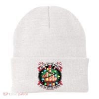 Funny Christmas Not The Gift You Wanted Middle Finger Beanie thumb 0