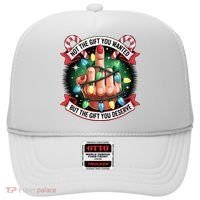 Funny Christmas Not The Gift You Wanted Middle Finger Hat thumb 0
