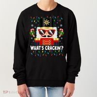 Funny Christmas Nutcracker Whats Crackin Women's Sweatshirt thumb 0