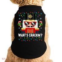 Funny Christmas Nutcracker Whats Crackin Doggie Tank thumb 0
