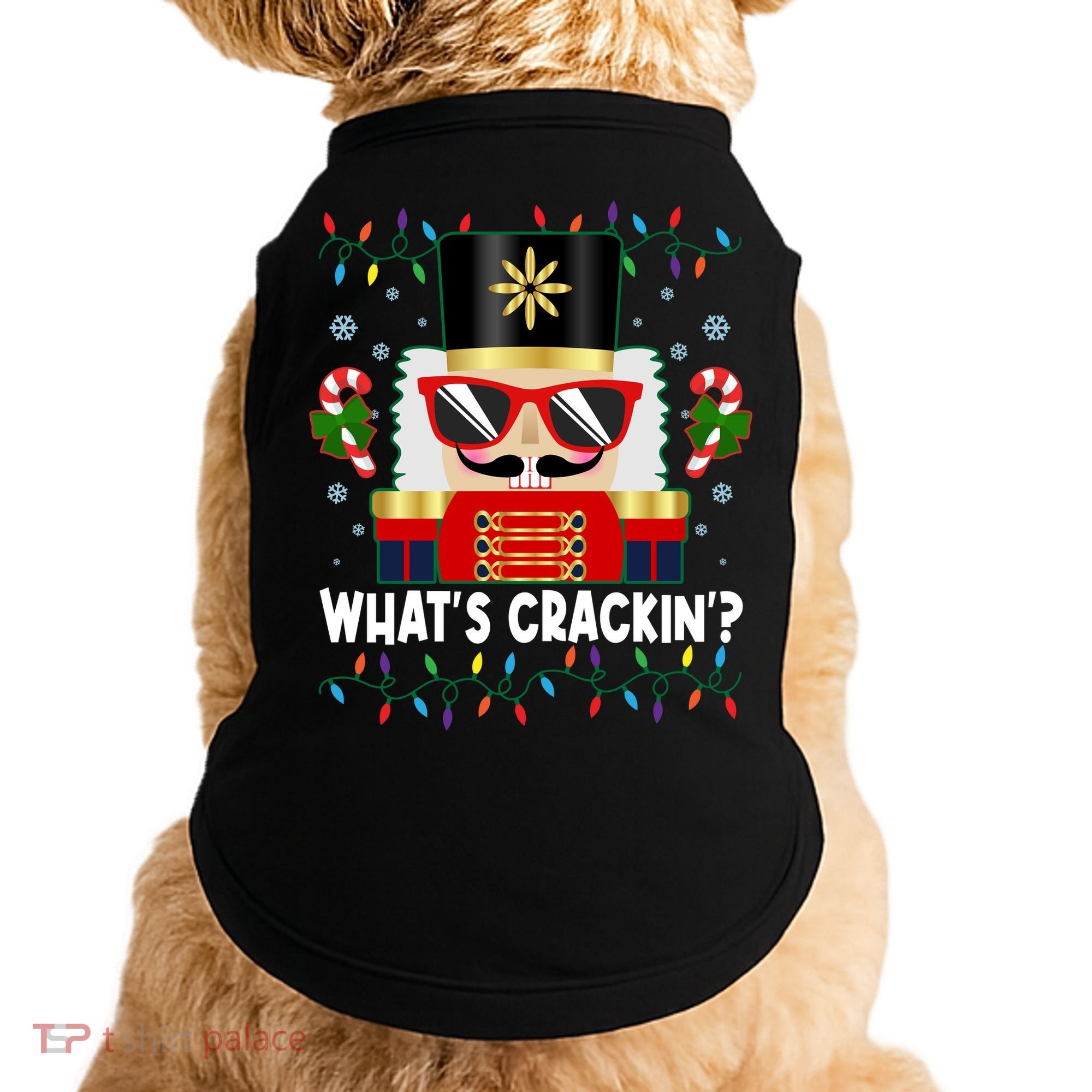 Funny Christmas Nutcracker Whats Crackin Doggie Tank