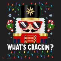 Funny Christmas Nutcracker Whats Crackin Beanie thumb 2