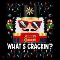 Funny Christmas Nutcracker Whats Crackin Coaster thumb 2