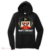 Funny Christmas Nutcracker Whats Crackin Women's Hoodie thumb 0