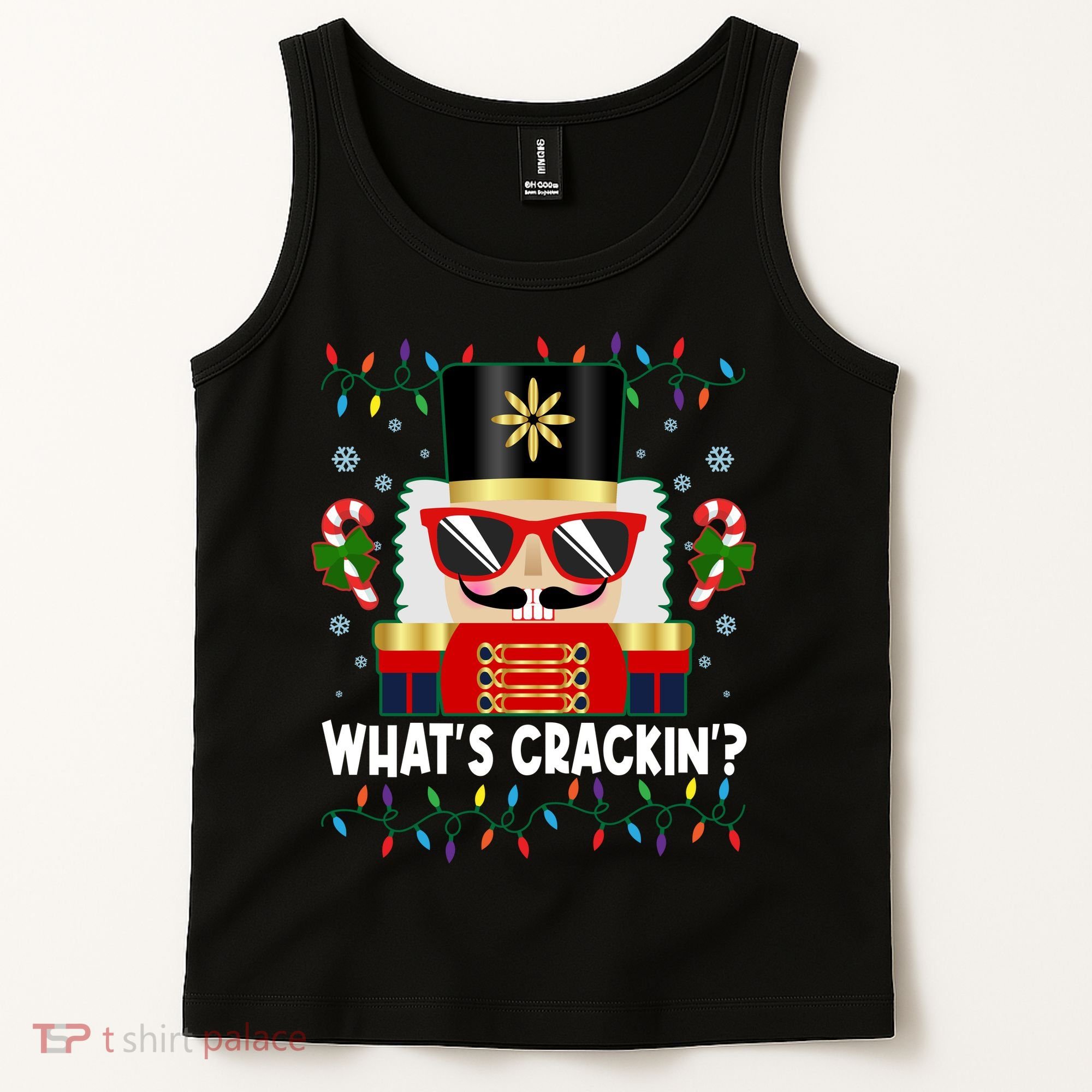 Funny Christmas Nutcracker Whats Crackin Tank Top