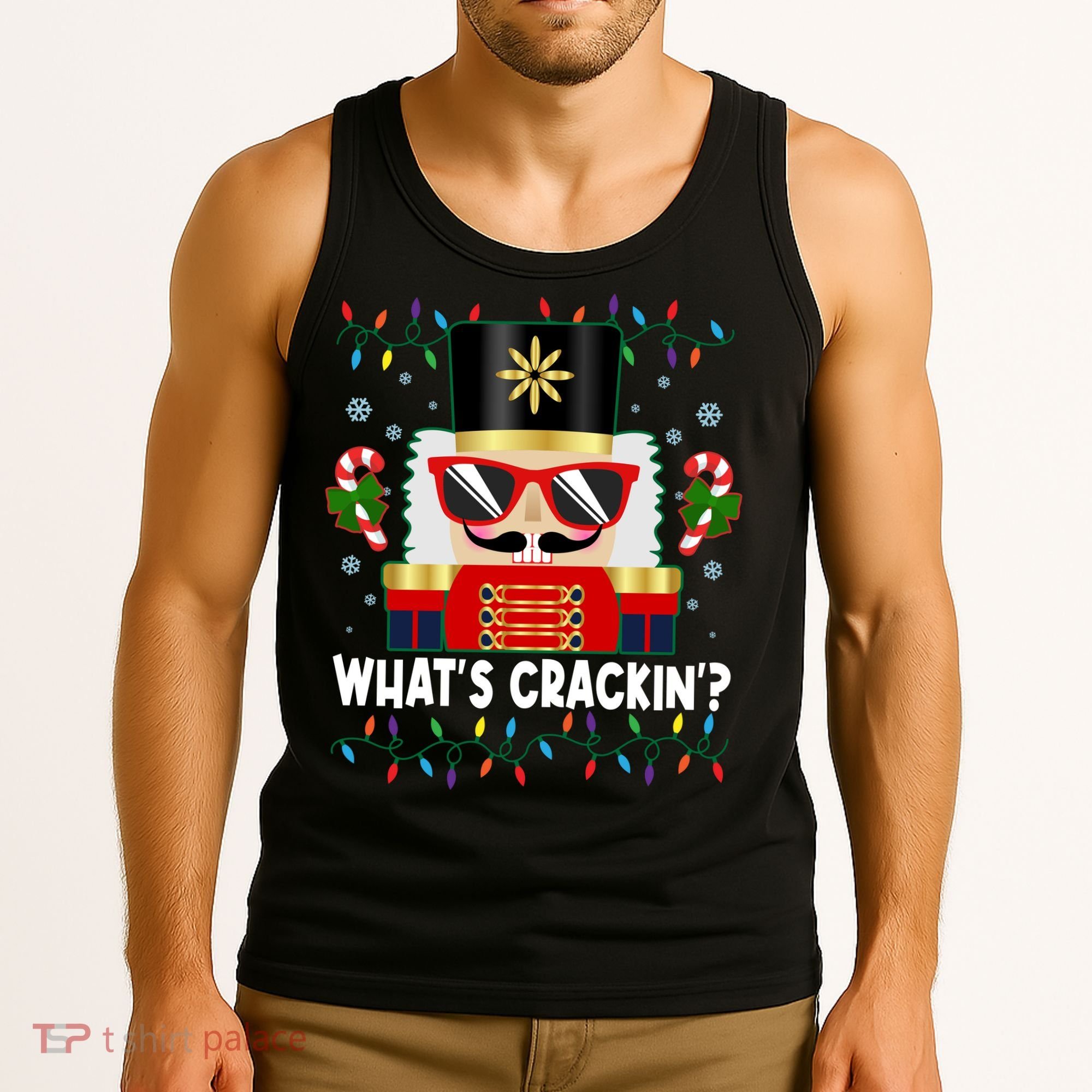 Funny Christmas Nutcracker Whats Crackin Tank Top
