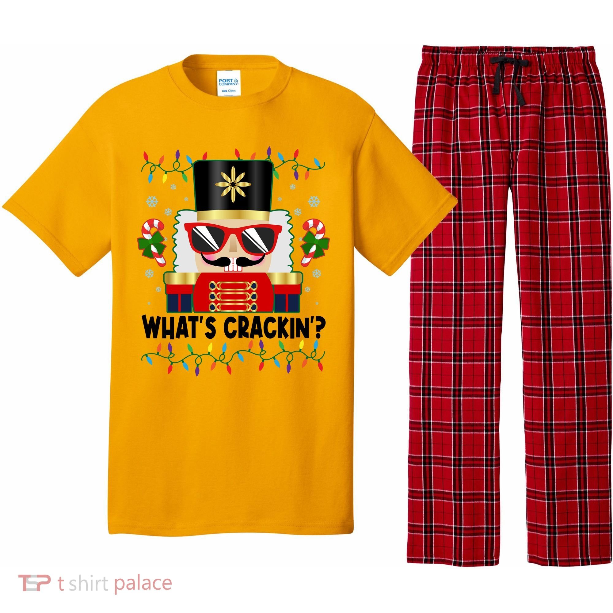 Funny Christmas Nutcracker Whats Crackin Pajama Set