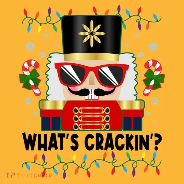 Funny Christmas Nutcracker Whats Crackin Mousepad