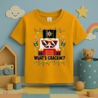 Funny Christmas Nutcracker Whats Crackin Toddler T-Shirt thumb 3