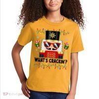 Funny Christmas Nutcracker Whats Crackin Kids T-Shirt thumb 2