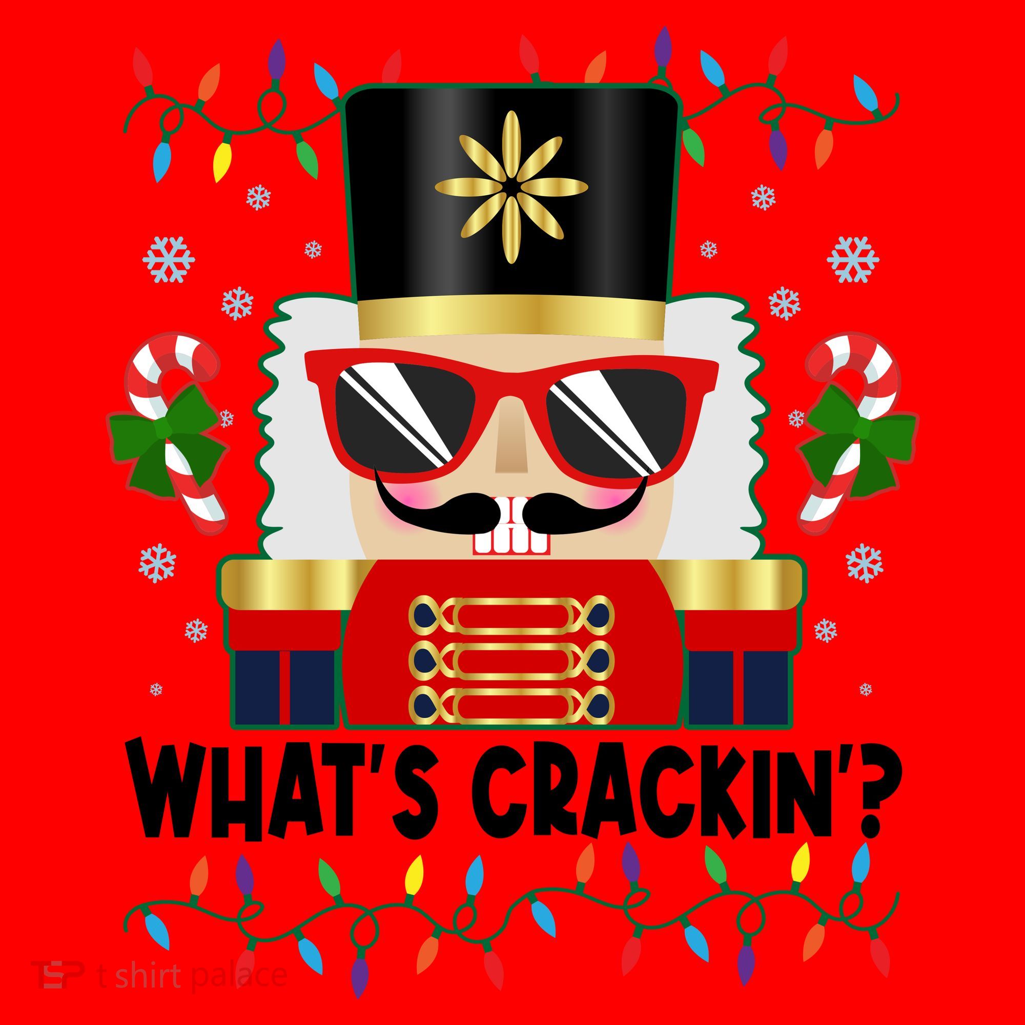 Funny Christmas Nutcracker Whats Crackin Santa Hat