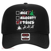 Funny Christmas Nice Naughty I Tried Xmas Hat thumb 0