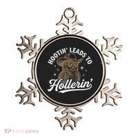 Funny Cowboy Owl Hootin Leads To Hollerin Ornament thumb 0
